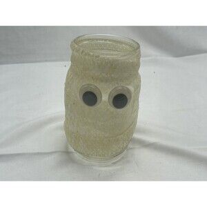 Halloween Mummy Luminaire Handmade Decorations Glass 6” Candle Not Included.